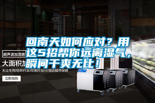 回南天如何應(yīng)對？用這5招幫你遠(yuǎn)離濕氣，瞬間干爽無比！