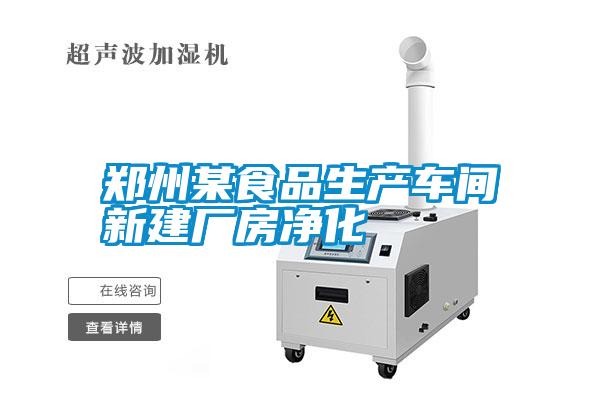 鄭州某食品生產(chǎn)車間新建廠房?jī)艋?/></p>
                              <p style=