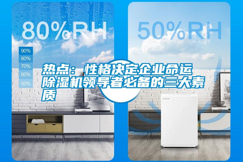 熱點：性格決定企業(yè)命運 除濕機領導者必備的三大素質(zhì)