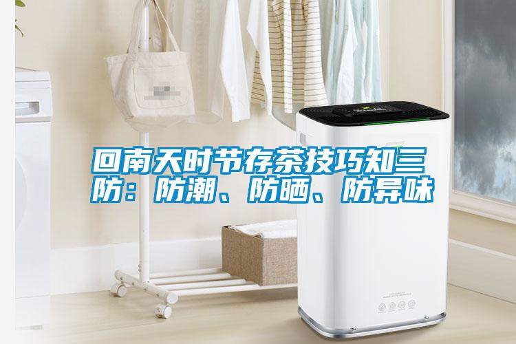 回南天時節(jié)存茶技巧知三防：防潮、防曬、防異味