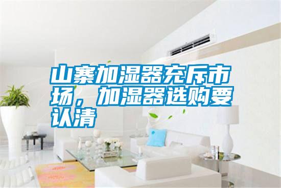 山寨加濕器充斥市場，加濕器選購要認清
