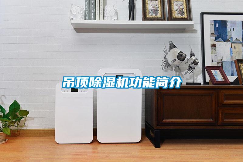 吊頂除濕機(jī)功能簡介