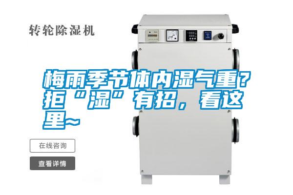 梅雨季節(jié)體內(nèi)濕氣重？拒“濕”有招，看這里~