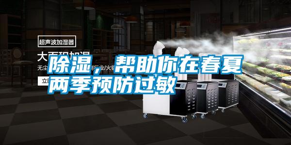 除濕，幫助你在春夏兩季預(yù)防過敏