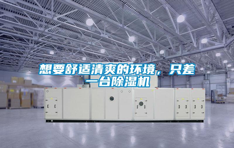 想要舒適清爽的環(huán)境，只差一臺除濕機