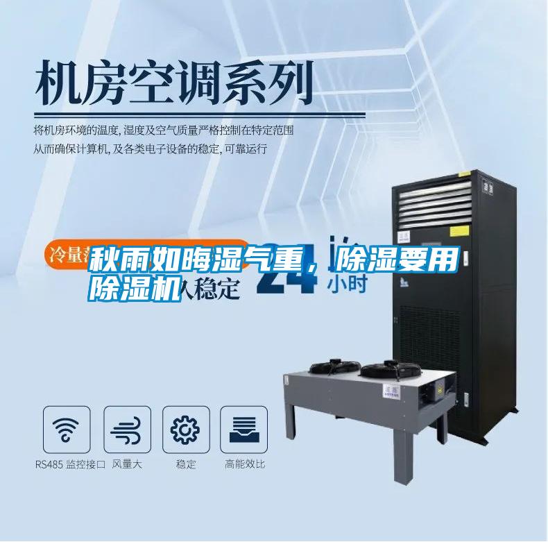 秋雨如晦濕氣重，除濕要用除濕機