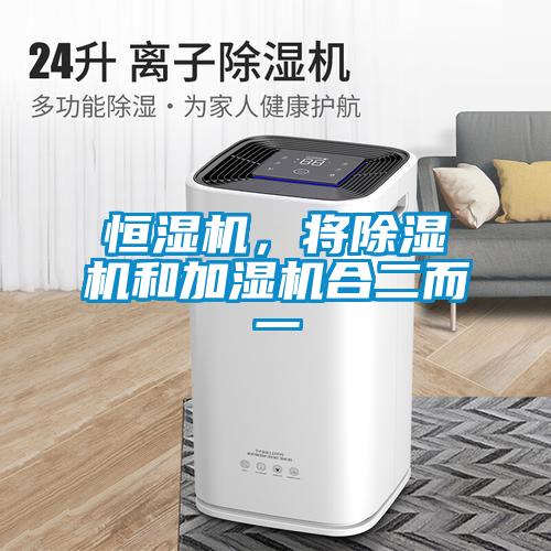恒濕機(jī)，將除濕機(jī)和加濕機(jī)合二而一