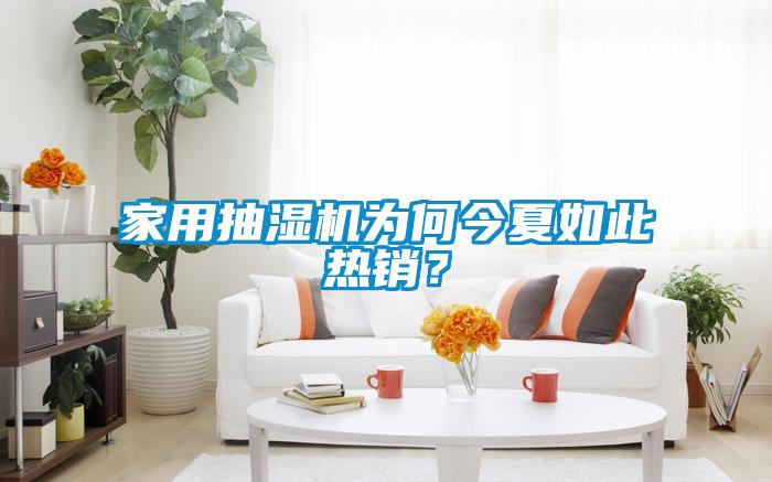 家用抽濕機為何今夏如此熱銷？