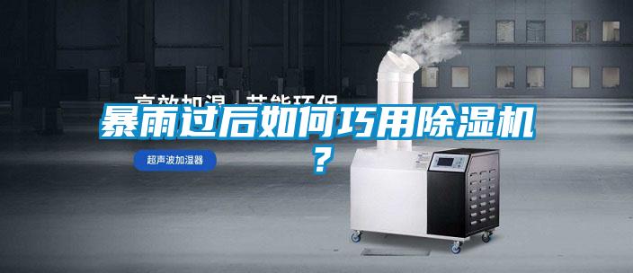 暴雨過后如何巧用除濕機(jī)？