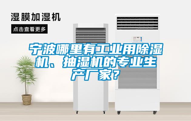 寧波哪里有工業(yè)用除濕機(jī)、抽濕機(jī)的專業(yè)生產(chǎn)廠家？