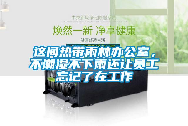 這間熱帶雨林辦公室，不潮濕不下雨還讓員工忘記了在工作