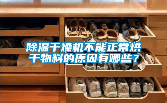 除濕干燥機(jī)不能正常烘干物料的原因有哪些？