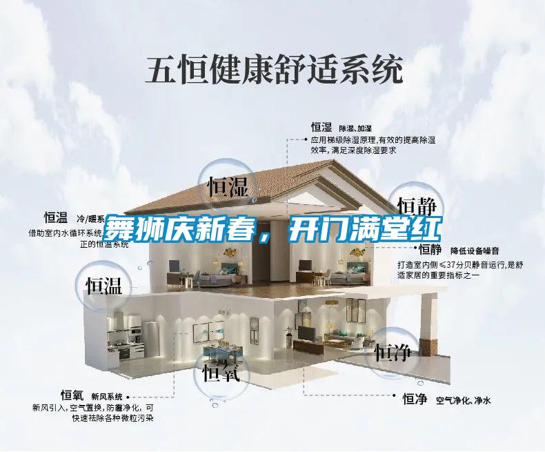 舞獅慶新春，開門滿堂紅
