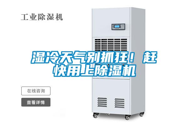 濕冷天氣別抓狂！趕快用上除濕機