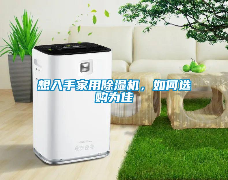 想入手家用除濕機，如何選購為佳