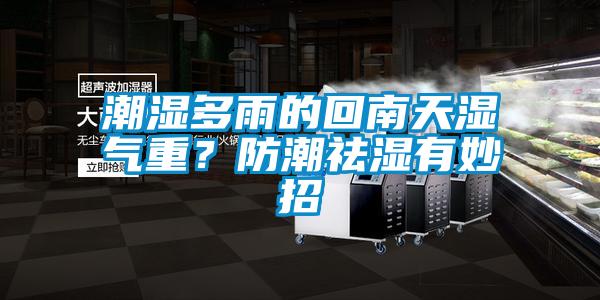 潮濕多雨的回南天濕氣重？防潮祛濕有妙招