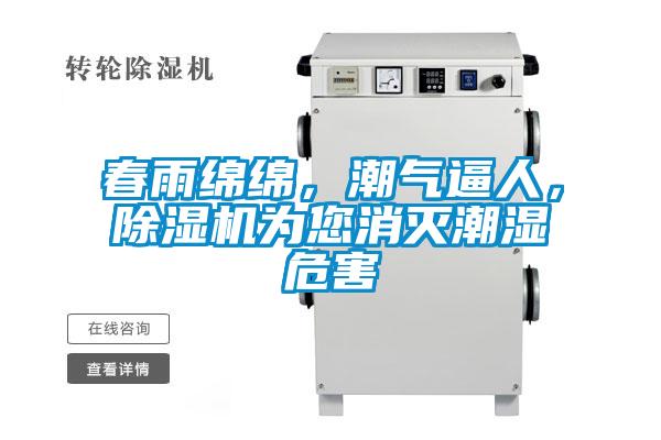 春雨綿綿，潮氣逼人，除濕機為您消滅潮濕危害