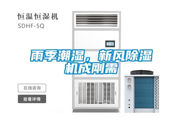 雨季潮濕，新風除濕機成剛需