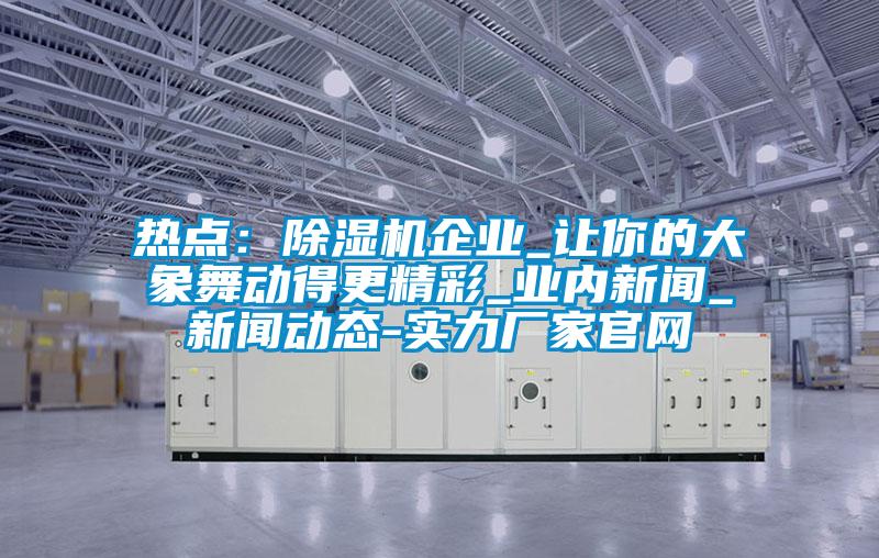 熱點(diǎn)：除濕機(jī)企業(yè)_讓你的大象舞動得更精彩_業(yè)內(nèi)新聞_新聞動態(tài)-實(shí)力廠家官網(wǎng)