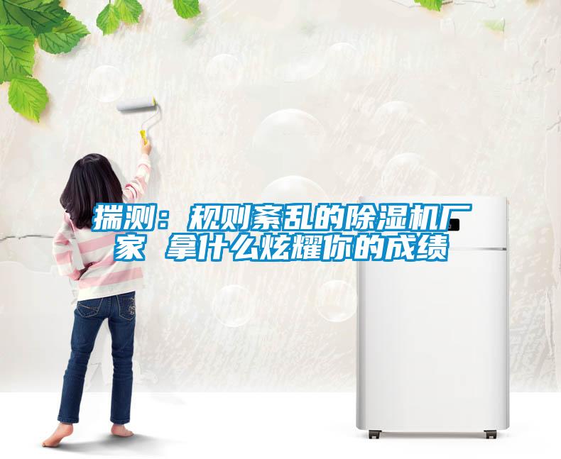 揣測(cè)：規(guī)則紊亂的除濕機(jī)廠(chǎng)家 拿什么炫耀你的成績(jī)