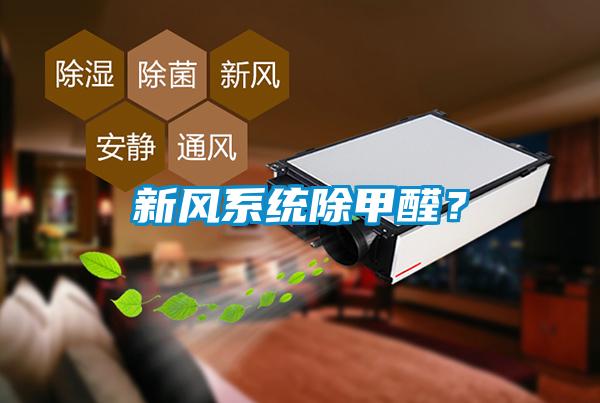 新風(fēng)系統(tǒng)除甲醛？