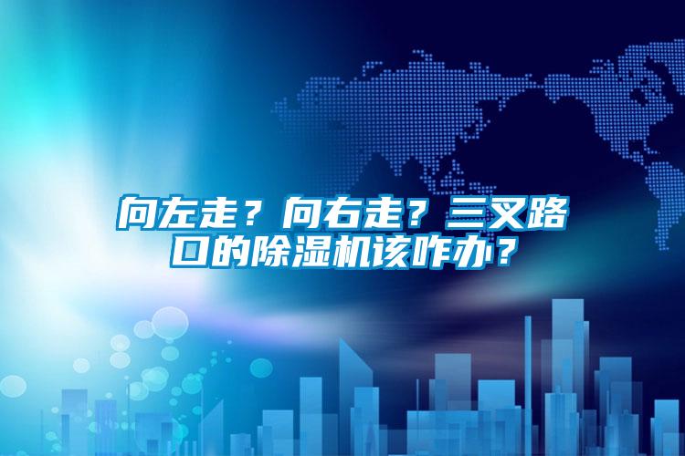 向左走？向右走？三叉路口的除濕機(jī)該咋辦？