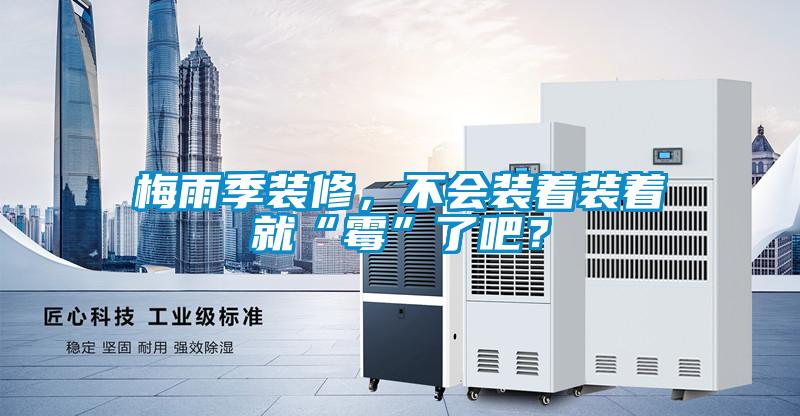 梅雨季裝修，不會裝著裝著就“霉”了吧？