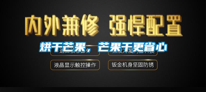 烘干芒果，芒果干更省心