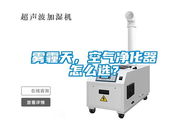 霧霾天，空氣凈化器怎么選？