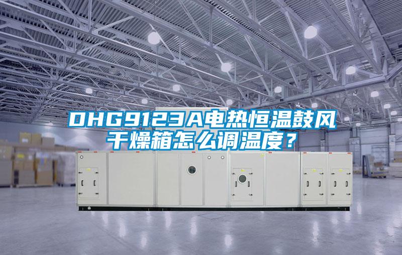 DHG9123A電熱恒溫鼓風(fēng)干燥箱怎么調(diào)溫度？