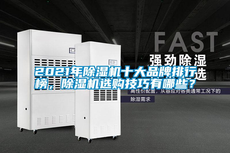 2021年除濕機十大品牌排行榜，除濕機選購技巧有哪些？
