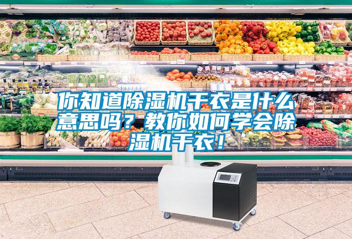 你知道除濕機(jī)干衣是什么意思嗎？教你如何學(xué)會(huì)除濕機(jī)干衣！