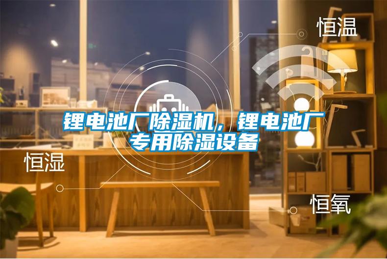 鋰電池廠除濕機，鋰電池廠專用除濕設備
