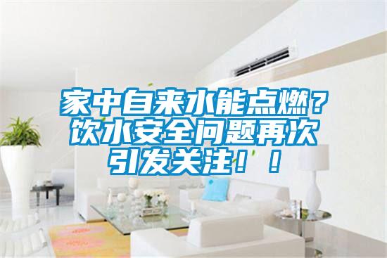 家中自來水能點(diǎn)燃？飲水安全問題再次引發(fā)關(guān)注?。?/></p>
                              <p style=