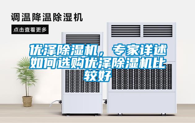 優(yōu)澤除濕機，專家詳述如何選購優(yōu)澤除濕機比較好