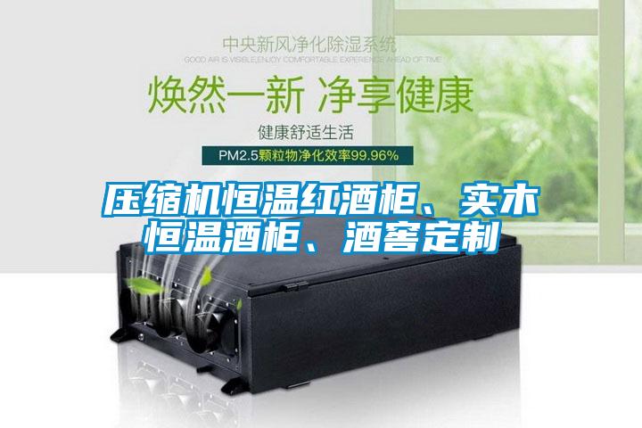 壓縮機(jī)恒溫紅酒柜、實(shí)木恒溫酒柜、酒窖定制