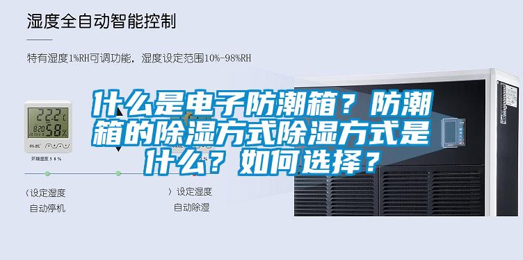 什么是電子防潮箱？防潮箱的除濕方式除濕方式是什么？如何選擇？