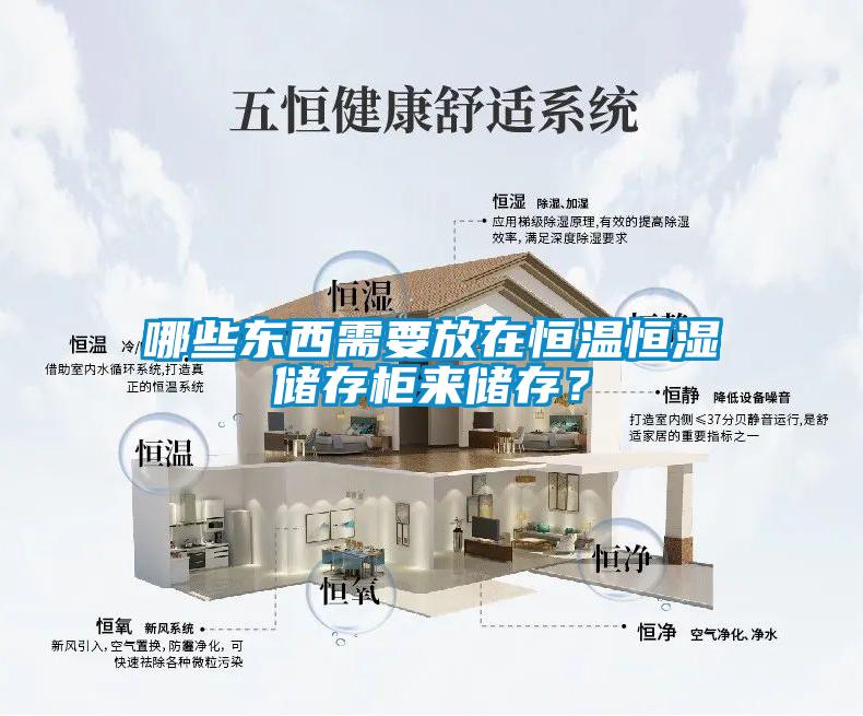 哪些東西需要放在恒溫恒濕儲存柜來儲存？