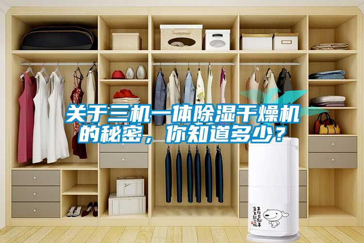關(guān)于三機(jī)一體除濕干燥機(jī)的秘密，你知道多少？