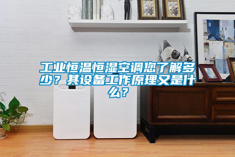 工業(yè)恒溫恒濕空調(diào)您了解多少？其設(shè)備工作原理又是什么？