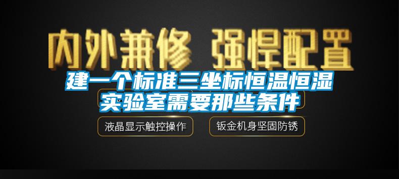 建一個標(biāo)準三坐標(biāo)恒溫恒濕實驗室需要那些條件