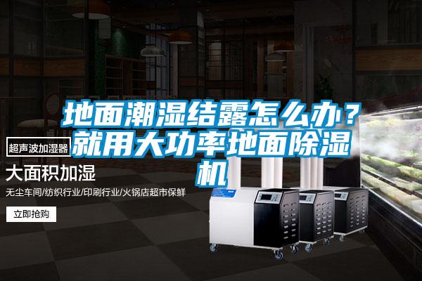 地面潮濕結露怎么辦？就用大功率地面除濕機