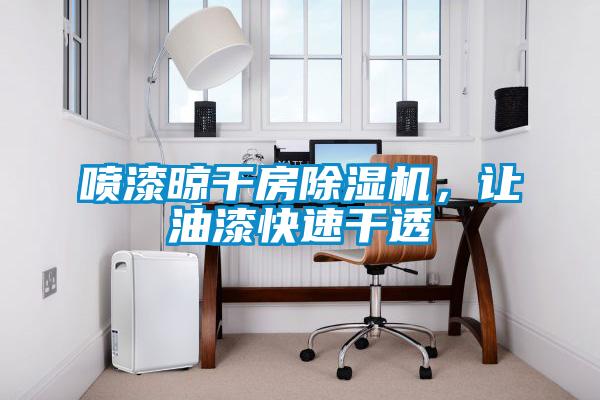 噴漆晾干房除濕機(jī)，讓油漆快速干透