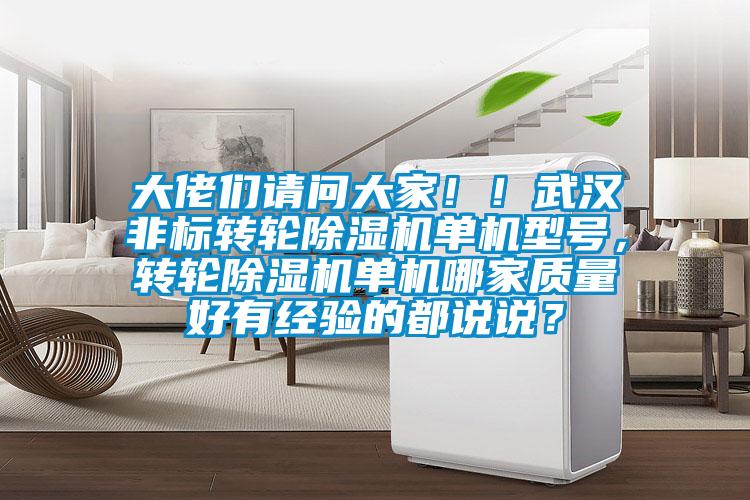 大佬們請(qǐng)問大家?。∥錆h非標(biāo)轉(zhuǎn)輪除濕機(jī)單機(jī)型號(hào)，轉(zhuǎn)輪除濕機(jī)單機(jī)哪家質(zhì)量好有經(jīng)驗(yàn)的都說說？