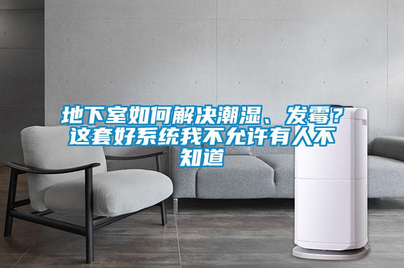 地下室如何解決潮濕、發(fā)霉？這套好系統(tǒng)我不允許有人不知道