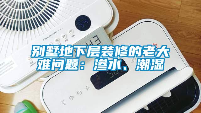 別墅地下層裝修的老大難問(wèn)題：滲水、潮濕