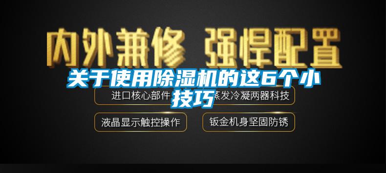 關(guān)于使用除濕機(jī)的這6個小技巧