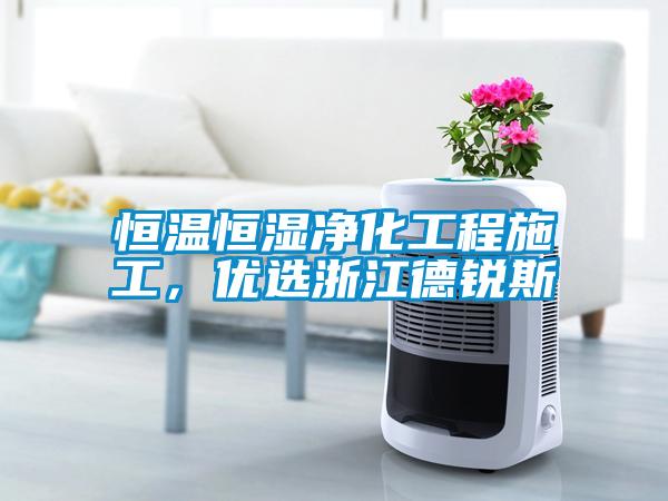 恒溫恒濕凈化工程施工，優(yōu)選浙江德銳斯