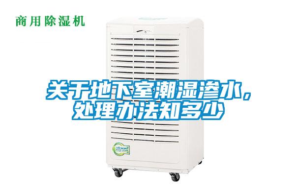 關(guān)于地下室潮濕滲水，處理辦法知多少