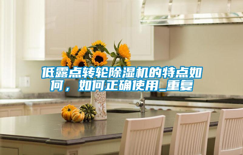 低露點(diǎn)轉(zhuǎn)輪除濕機(jī)的特點(diǎn)如何，如何正確使用_重復(fù)